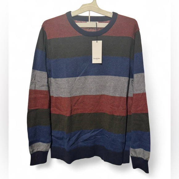 Goodfellow & Co Other - Size Large Goodfellow & Co Men's Striped Crewneck Sweater - Red, Blue, Gray